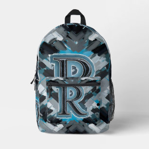 Graufarbe Bedruckter Rucksack