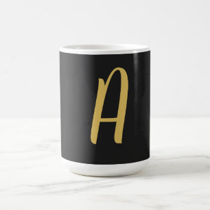 Graufarbige Monogramm Beruflich Kaffeetasse