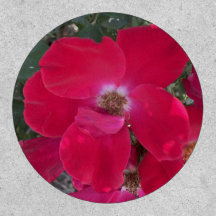 Grauforaday Red Floral Patch