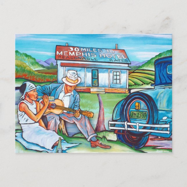 Graugalerie: 15 km bis zu den Memphis Postkarte (Vorderseite)