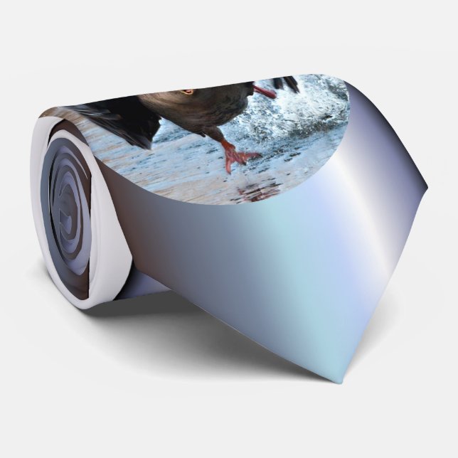 Graugans-Gans auf der Verfolgung Krawatte (Gerollt)