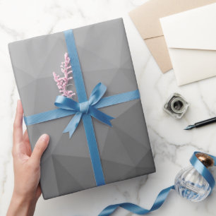 Graugefälle geometrisches Maschenmuster Geschenkpapier