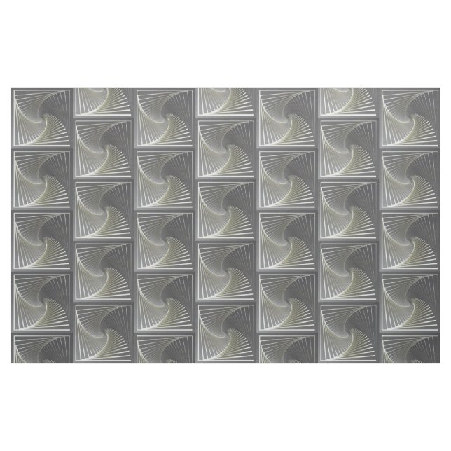 Graugelber Twirl Stoff (Fat Quarter (45,7 x 55,9 cm))