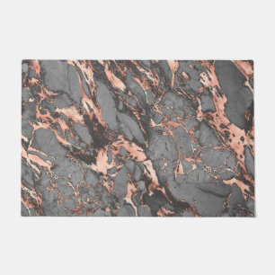 Graugold-Rose Marmor, modernes Design Fußmatte