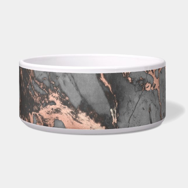 Graugold-Rose Marmor, modernes Design Napf (Vorderseite)