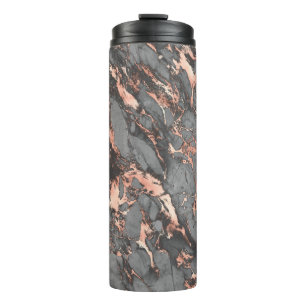 Graugold-Rose Marmor, modernes Design Thermosbecher
