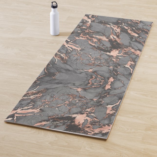 Graugold-Rose Marmor, modernes Design Yogamatte (Beispiel)