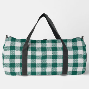 Graugrauer Büffel mit Schachbrettmuster Duffle Bag