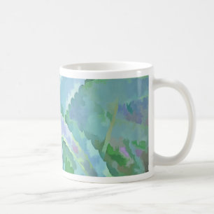 Graugrüne Aloe Abstrakte Malerei Tasse