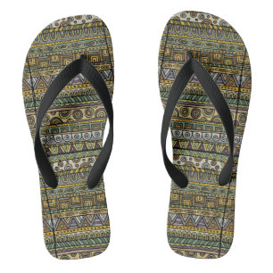 Graugrüne Wachs Erwachsene Flip Flops, breite Riem Flops