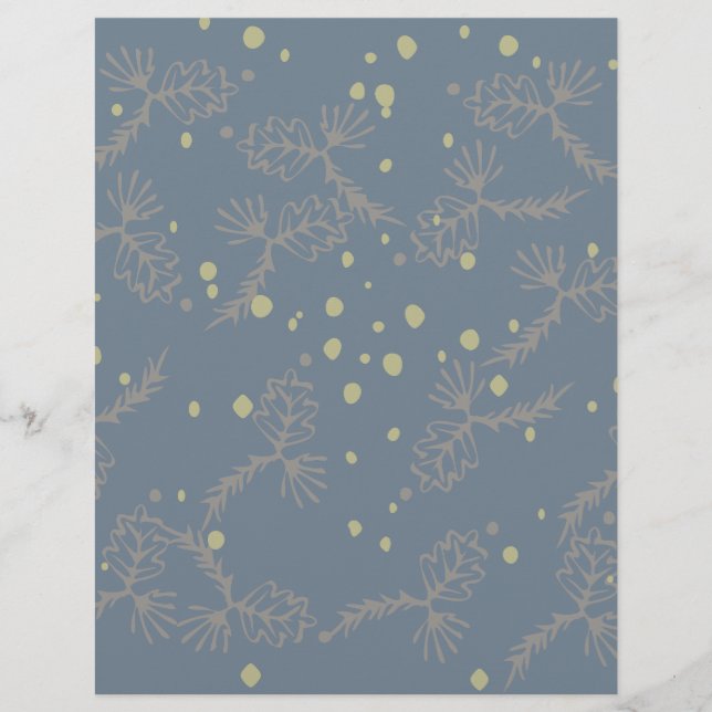 Graugrünes Scrapbook-Papier (Vorderseite)