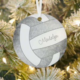 Graugürtel Sportgeschenke für Mädchen Volleyball Ornament Aus Metall