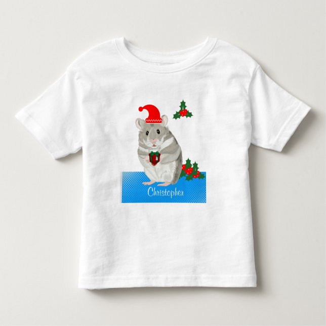 GrauHamster personalisiert Kleinkind T-shirt (Vorderseite)