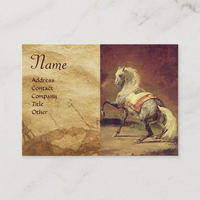 GRAUHENHORSE-Monogramm Visitenkarte (Vorderseite)