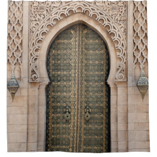 GRAUHOLZTÜR DUSCHVORHANG