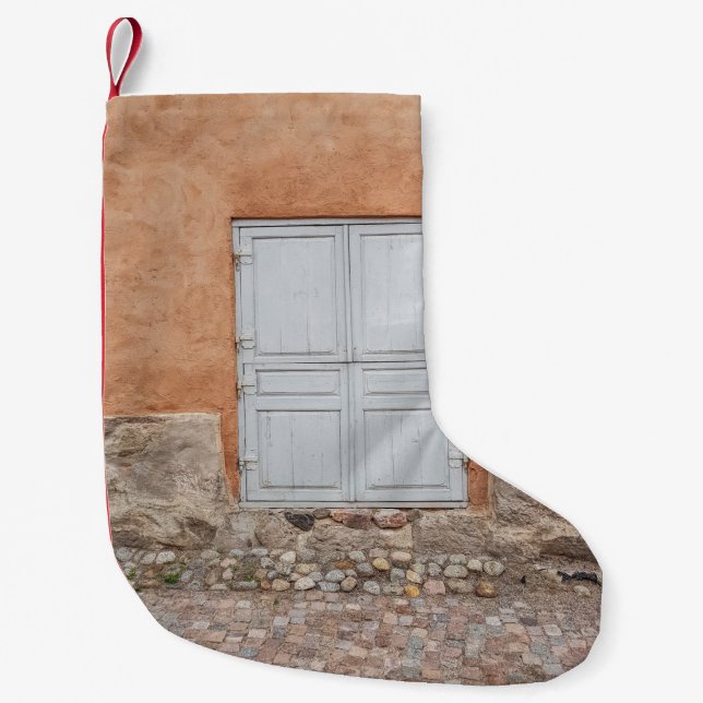 GRAUHOLZTÜR KLEINER WEIHNACHTSSTRUMPF (Vorderseite)