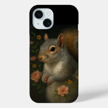 Grauhörnchen mit Blumen – Enchanted Woodland 