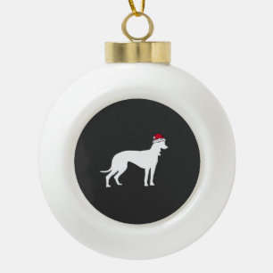 Grauhound-Weihnachten Essential T-Shirt Keramik Kugel-Ornament