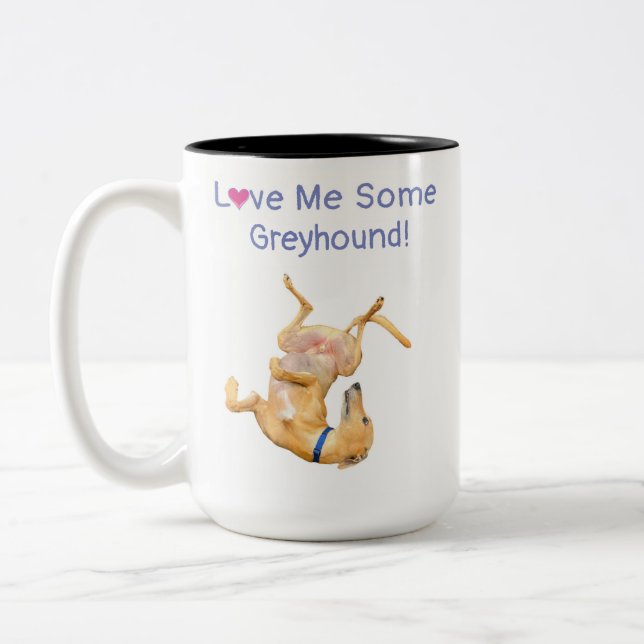 Grauhound-Zwei-Tone-Kaffee-Tasse Zweifarbige Tasse (Links)