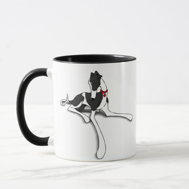 Grauhund-Hund Tasse (Links)