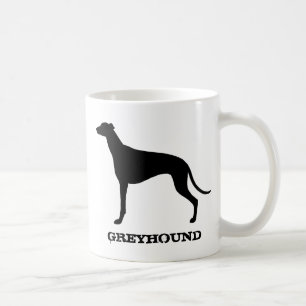 Grauhund Hunde Silhouette Custom Tasse