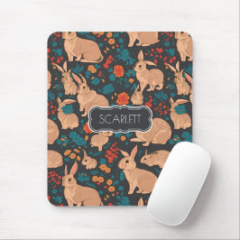 Graukaninchen Mosaik Personalisiertes Muster Mousepad