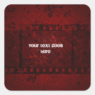 Graukleber Quadratischer Aufkleber