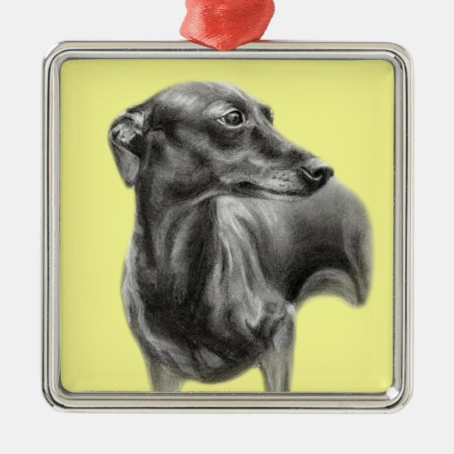 Graukohle zeichnend silbernes ornament (Vorne)