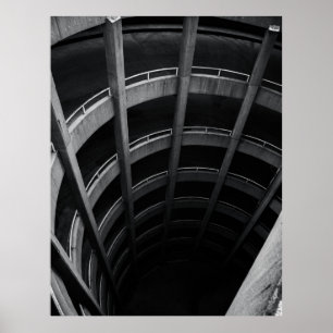 GRAUKONKRETE SPALTEN POSTER