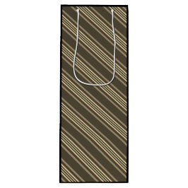 Graulinienmuster und Sepia Geschenktüte Für Weinflaschen