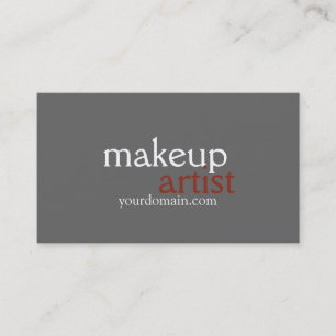 Graumakeup Artist Business Card Visitenkarte