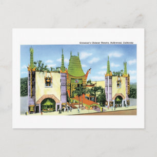 Graumans Chinese Theatre, Hollywood, Kalifornien Postkarte