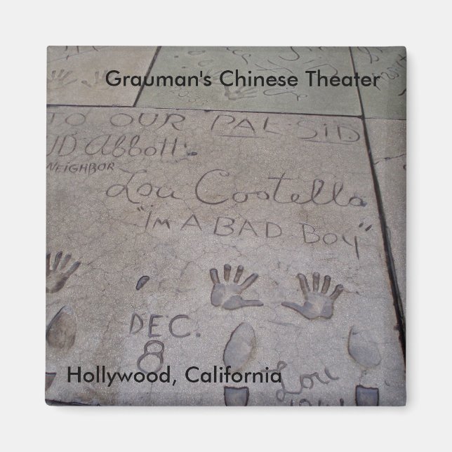 Graumans chinesisches Theatermagnet Magnet (Vorne)