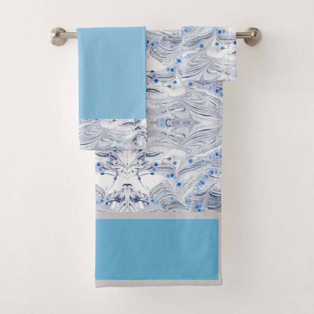 Graumarmor Badhandtuch Set (Insitu)