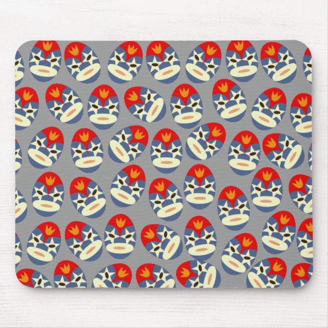 Graumasken Lucha Libre Mousepad (Vorne)