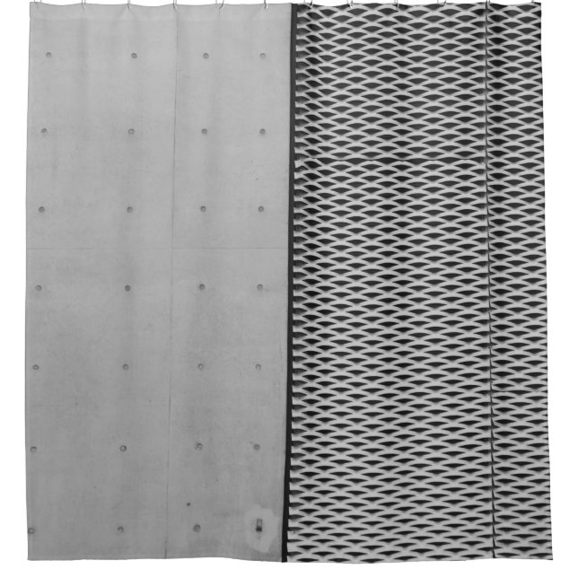 Graumetallverzinktes Blech Duschvorhang (Vorderseite)