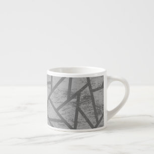 Graumosaikmuster Espressotasse