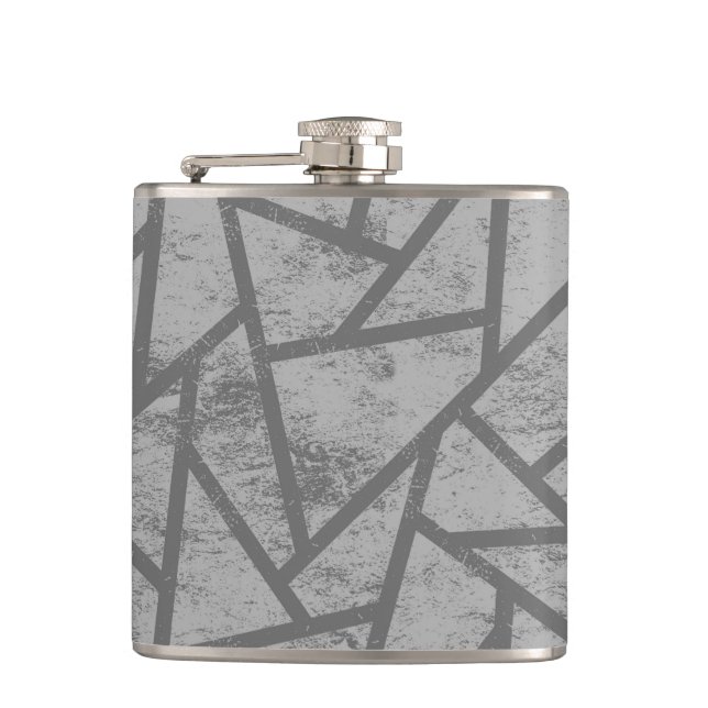 Graumosaikmuster Flachmann (Vorderseite)