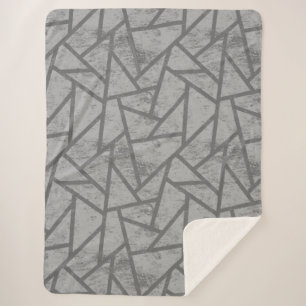 Graumosaikmuster Sherpadecke