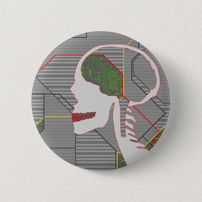 Graumöwe Button (Vorderseite)