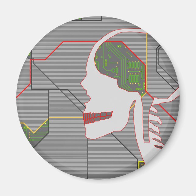 Graumöwe Magnet (Vorne)