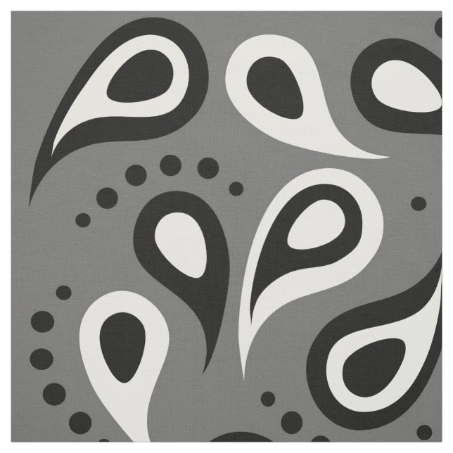 Graupaisley Stoff (Muster)