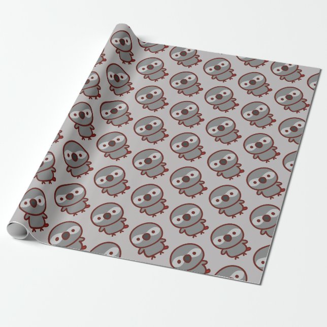Graupapagei Geschenkpapier (Ungerollt)