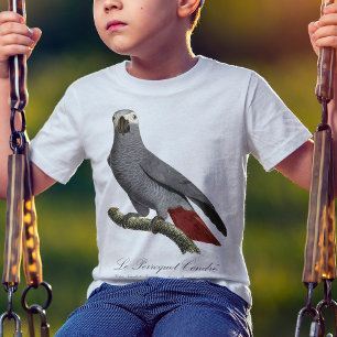 Graupapagei, Psittacus erithacus, Vintage T-Shirt