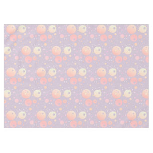 Graupastellneutrale rosa Punktmuster Tischdecke