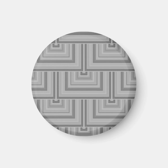 Grauquadratische Waage Magnet (Vorne)