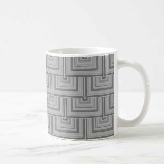Grauquadratische Waage Tasse (Rechts)