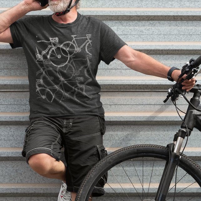 Grauradfahrer T-Shirt (urban bike style)