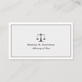 Graurahmen Justizskala Beruflich Visitenkarte