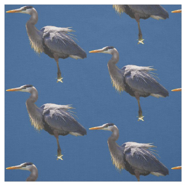 Graureiher-Gewebe Stoff (Muster)